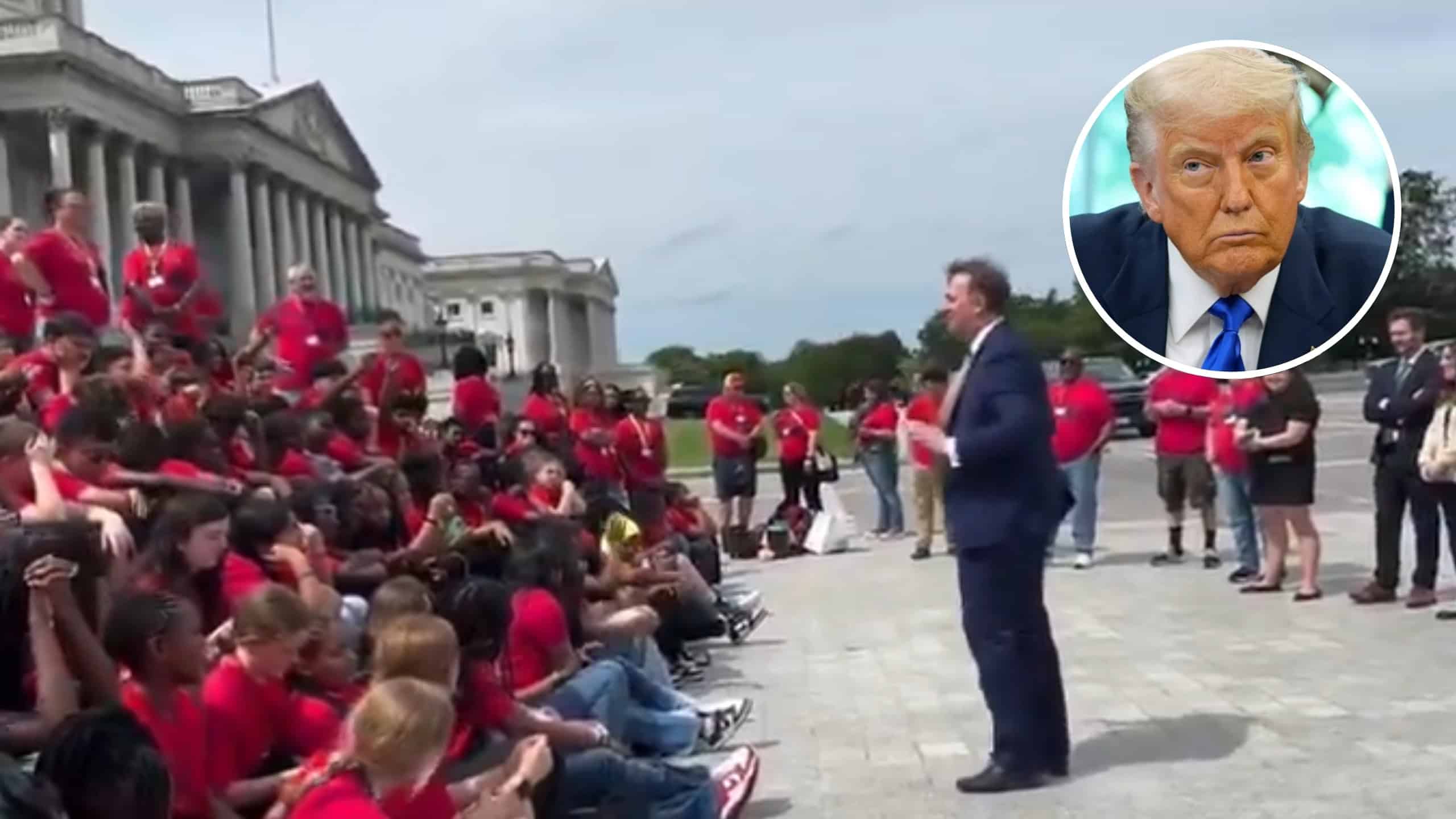 Watch Republican struggles to explain Trump’s orange complexion to