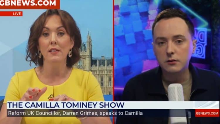 Reform UK councillor Darren Grimes sparked controversy by warning that Britain is “on the brink [of] demographic extinction.”
