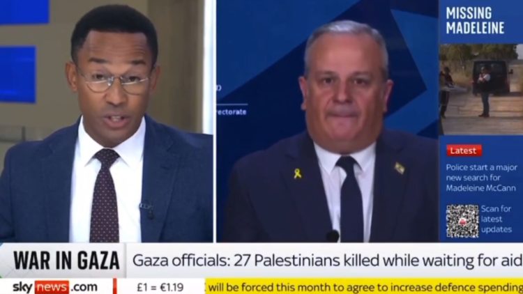 Sky News anchor Kamali Melbourne clashed with Israeli government minister David Mencer – before muting him in an unprecedented move.