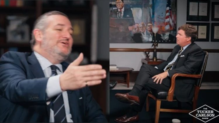 Internet personality Tucker Carlson clashed with Senator Ted Cruz over Iran.