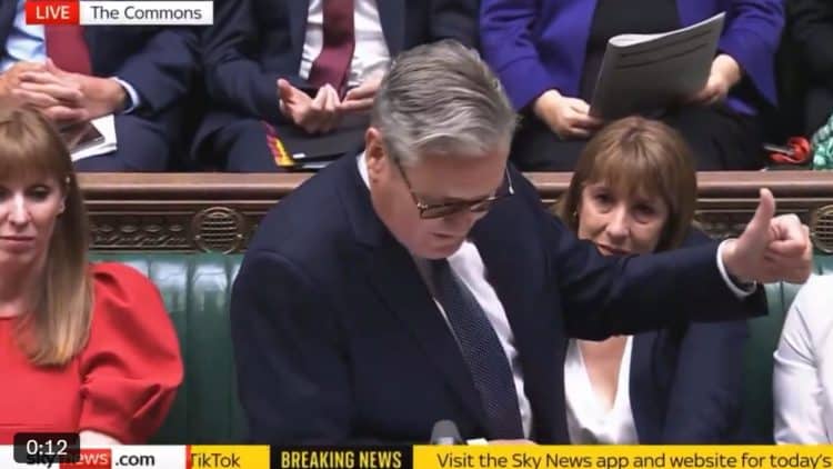 Rachel Reeves appeared emotional on the Labour frontbench.